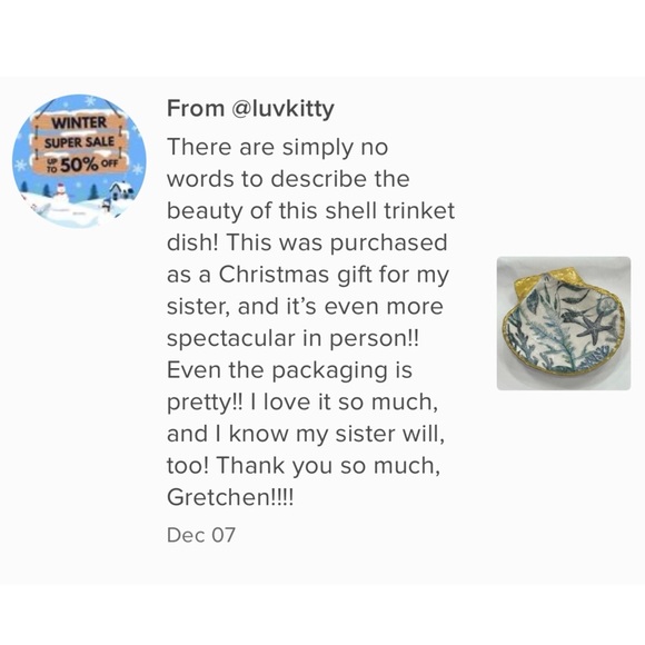 LOVE NOTES for some of my Trinket Shell Dishes - Picture 4 of 16